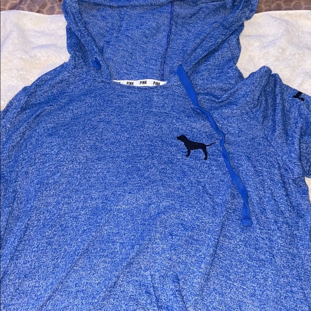 blue victoria secret sweater